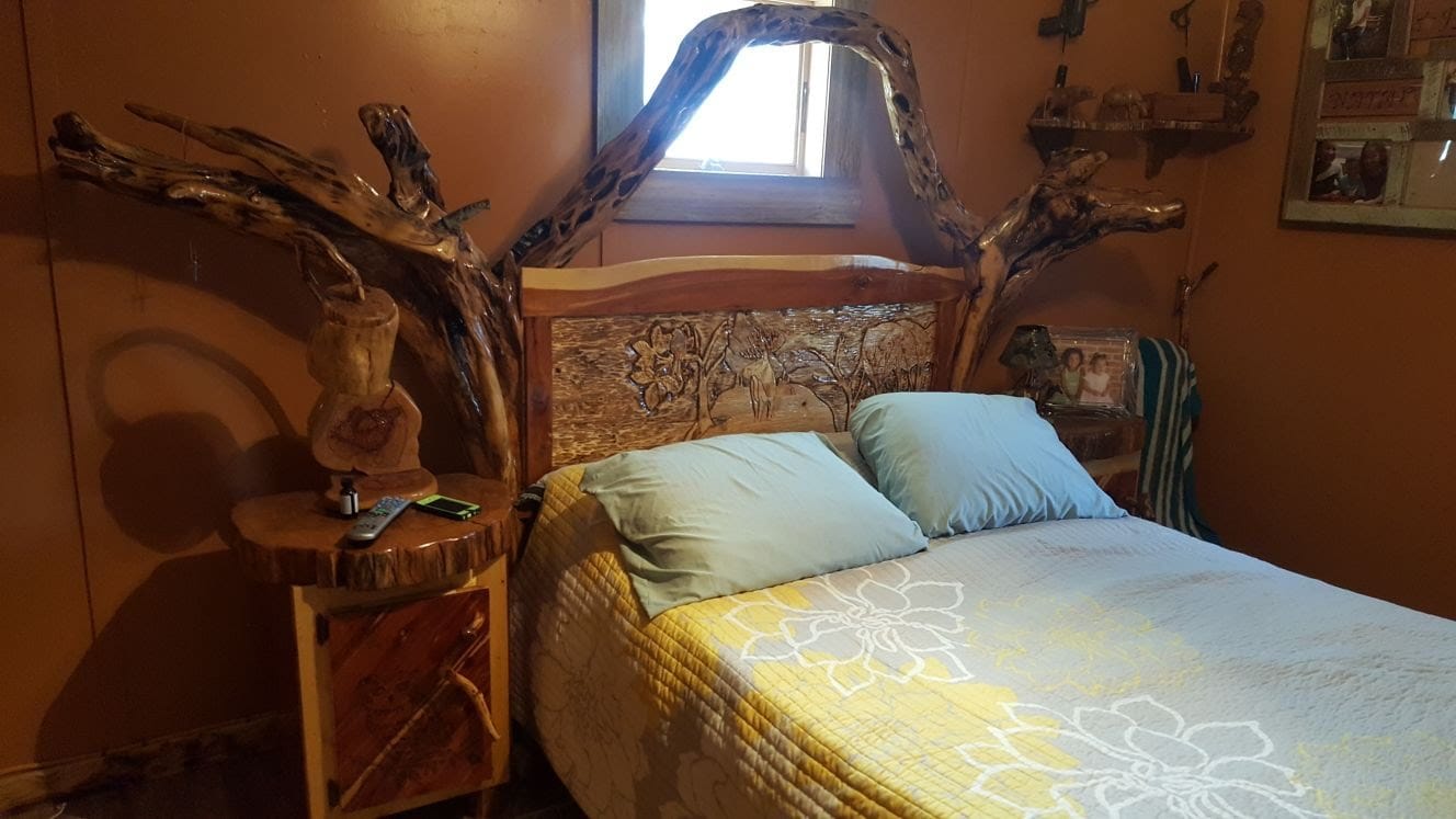Custom wood bed